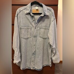 H&M Light Blue Denim Shirt
